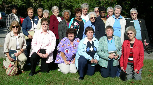 Holy Ghost Ladies of Charity on a day retreat at Loyola Retreat House, Faulkner, Maryland