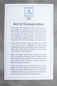 LCUSA Act of Consecration Prayer Card (Large)